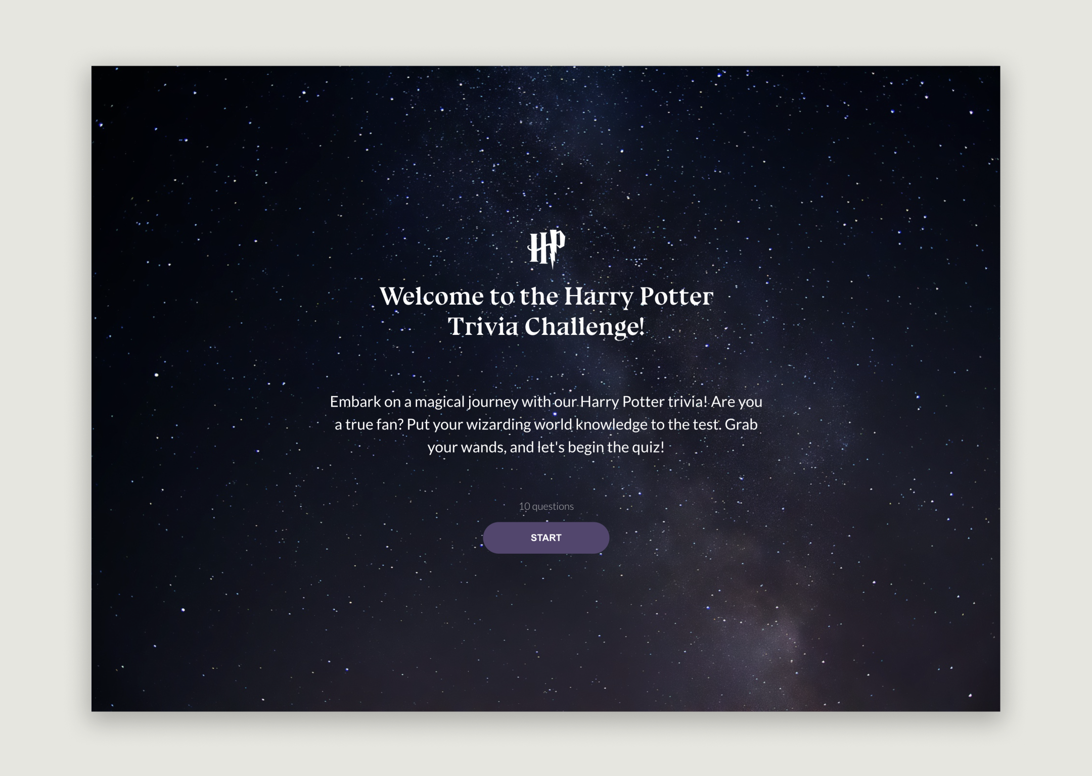 Harry Potter Quiz